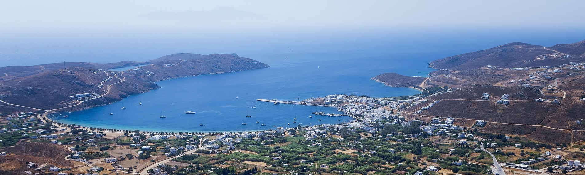 View of the Gulf of Serifos in the Cyclades islands