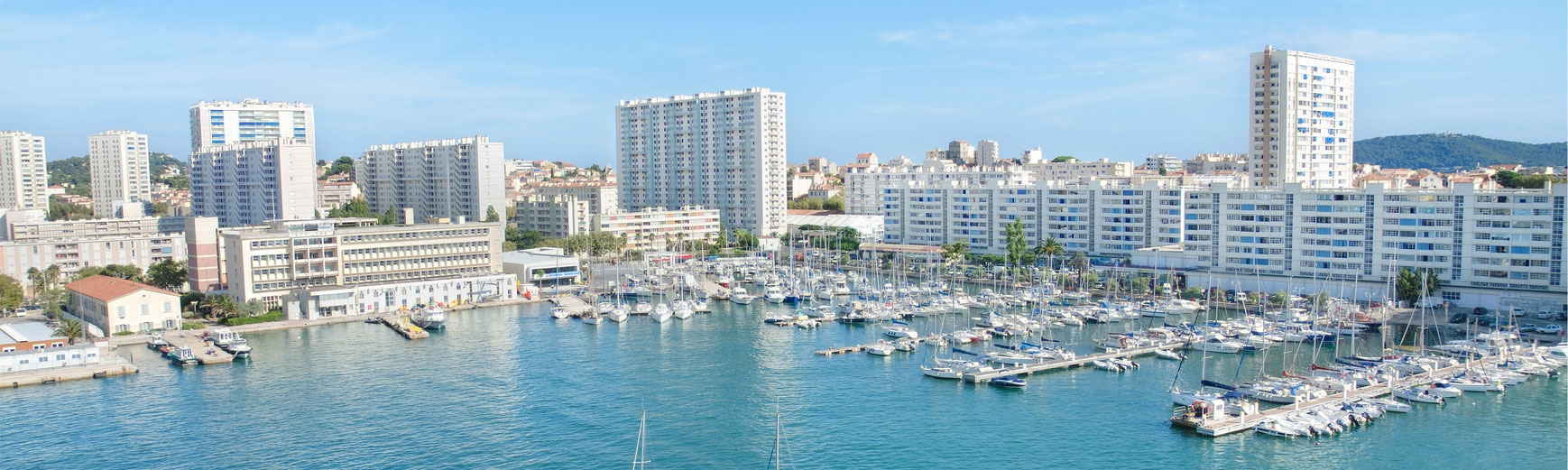 Toulon, France, view of the harbor