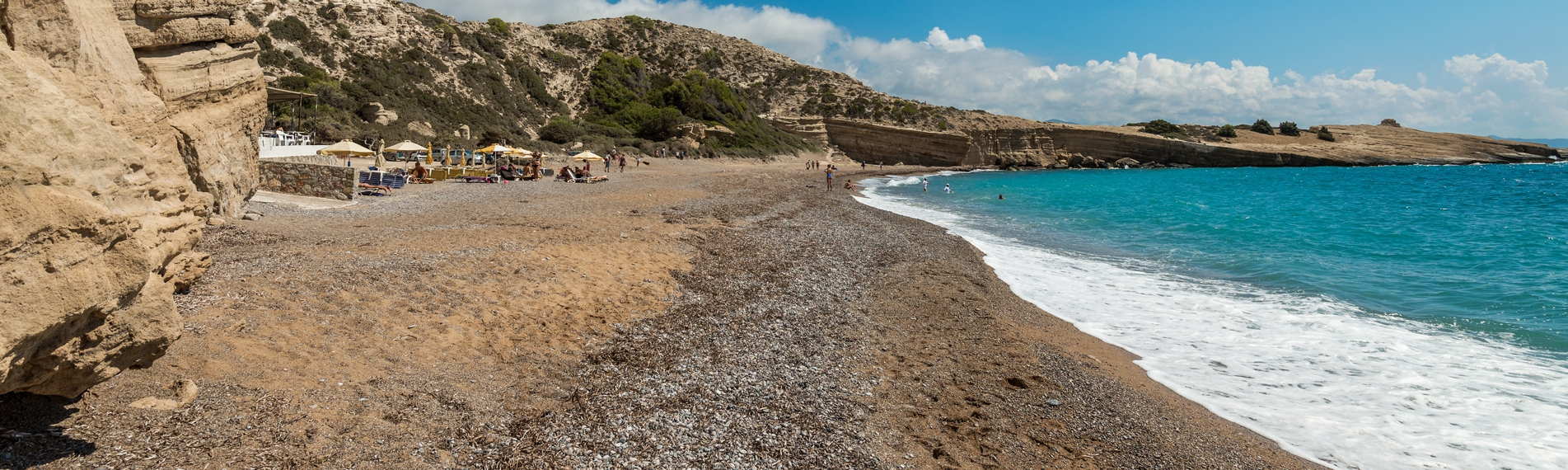 A Sandy beach on the island of Fourni in the North East Aegean