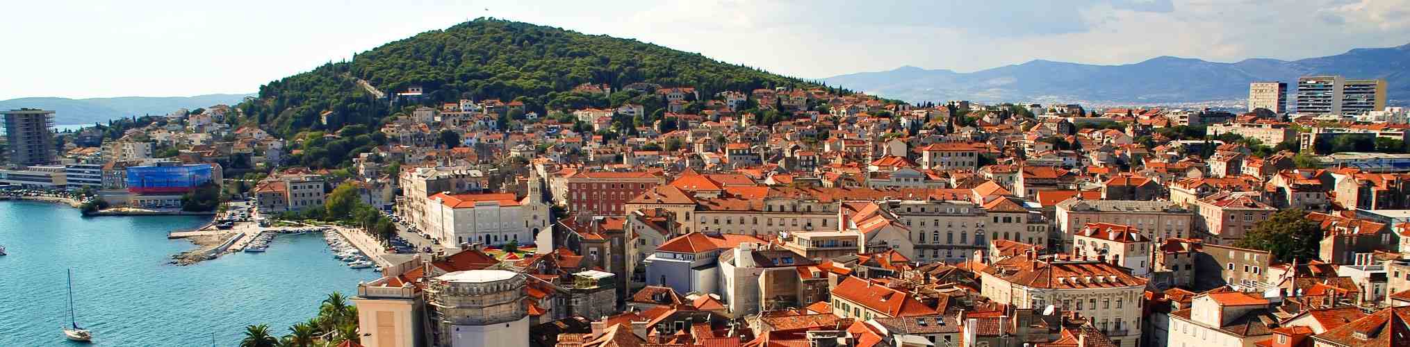 Split, Croatia: panoramic view