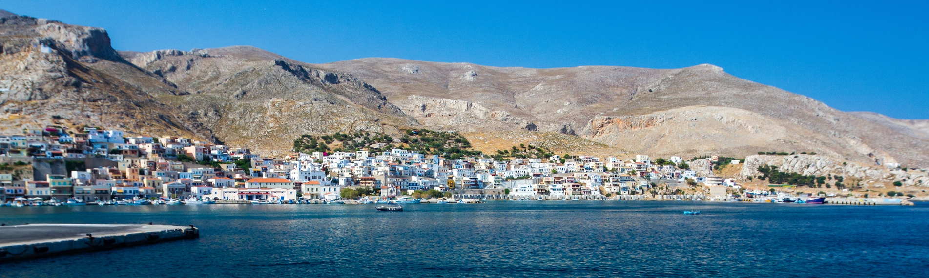 A view of Kalymnos in the Dodecanese.
