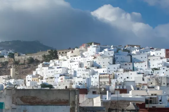 View of Tetouan, near Tangier in Morocco.