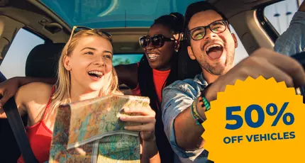 Cars and motorbikes at half price! 🎉