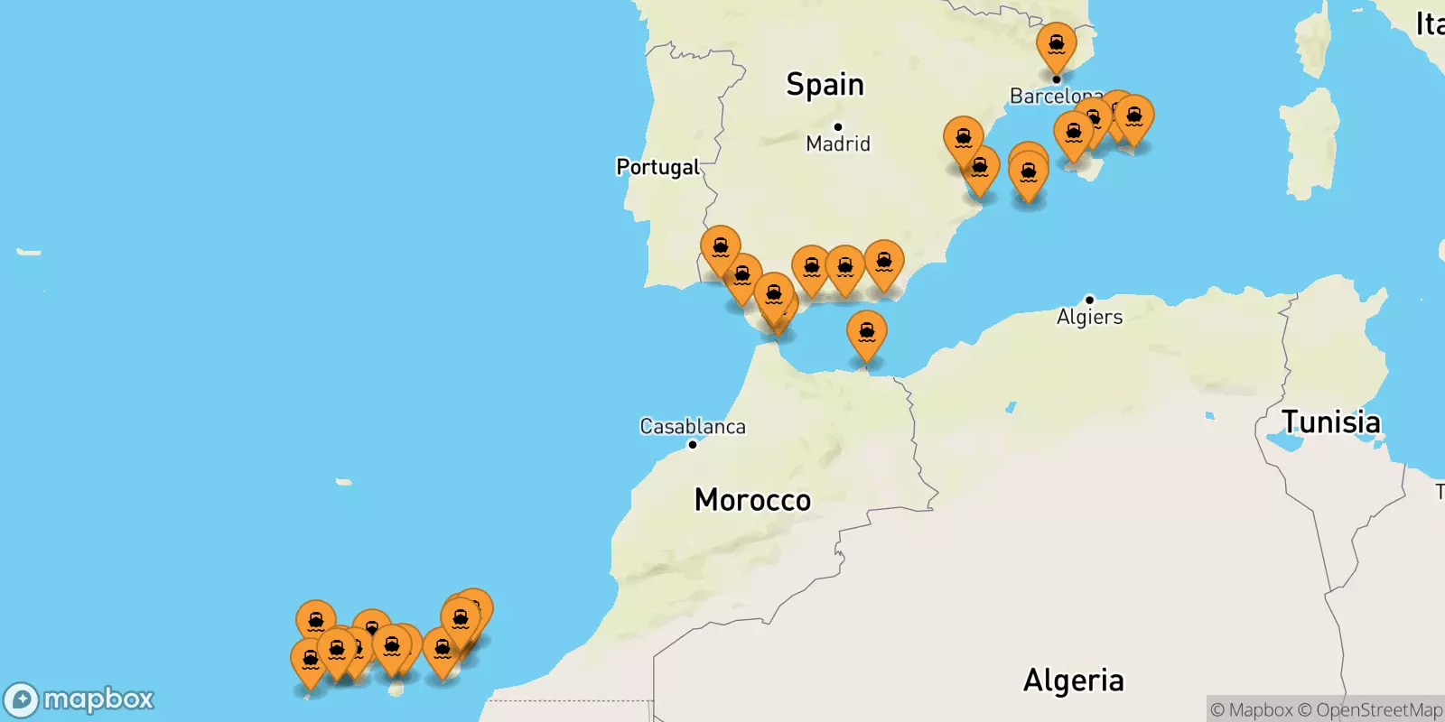 Ferries from Spain to Spain