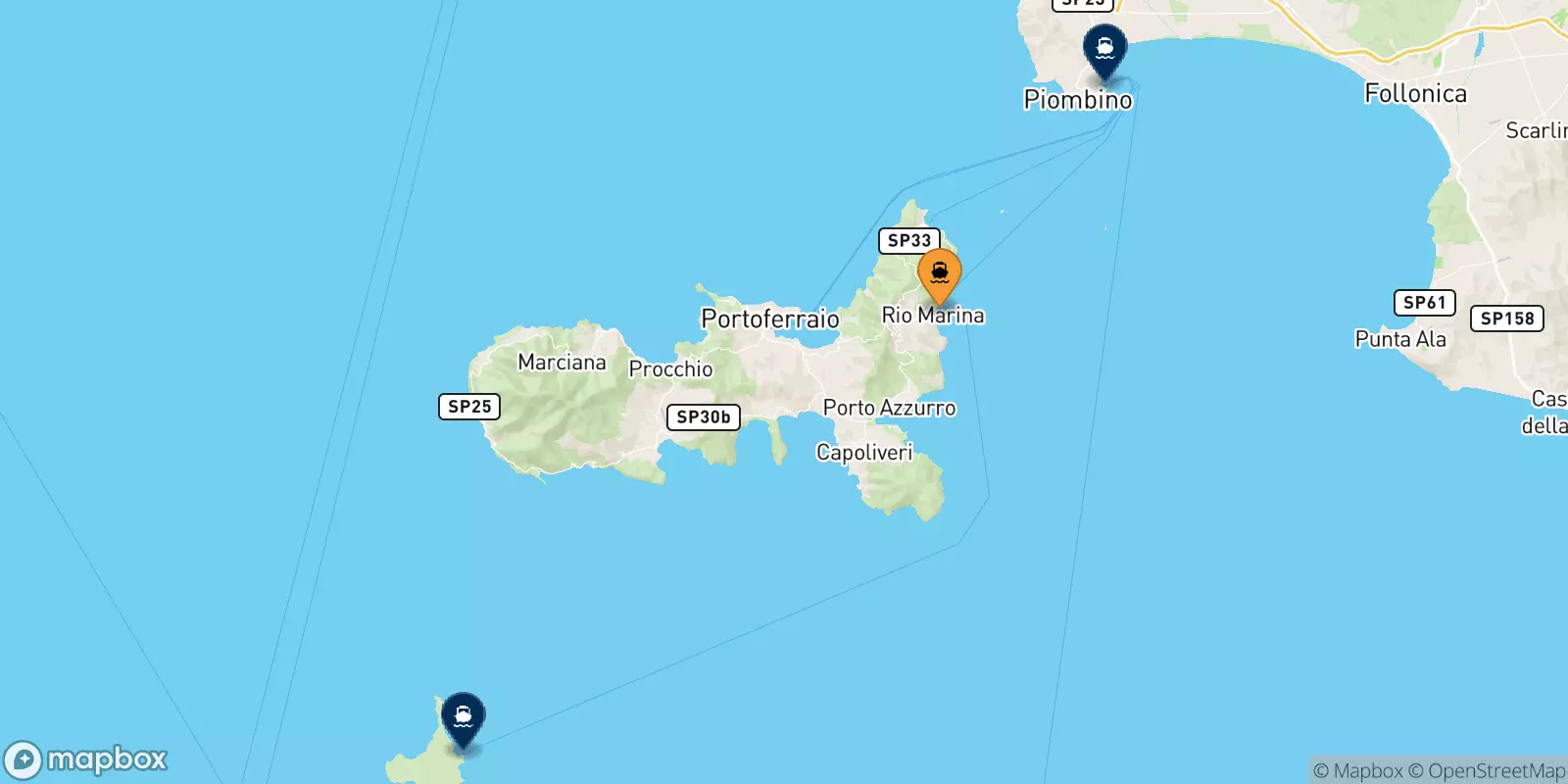 Ferries from Rio Marina to Italy