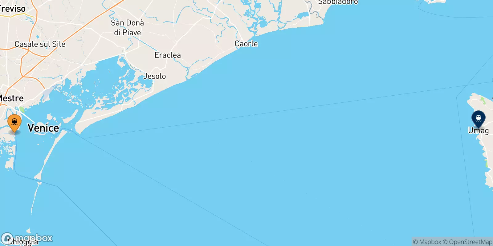 Ferries from Venice to Umag