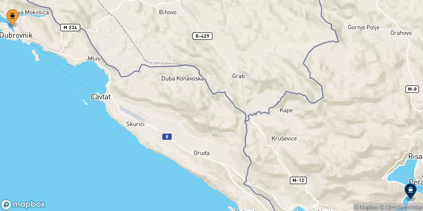 Ferries from Croatia to Budva