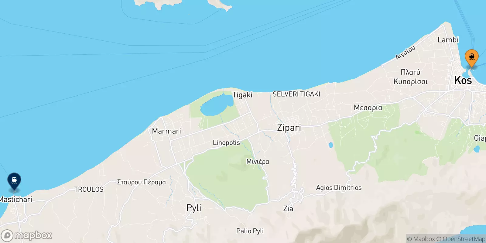 Ferries from Kos to Pserimos