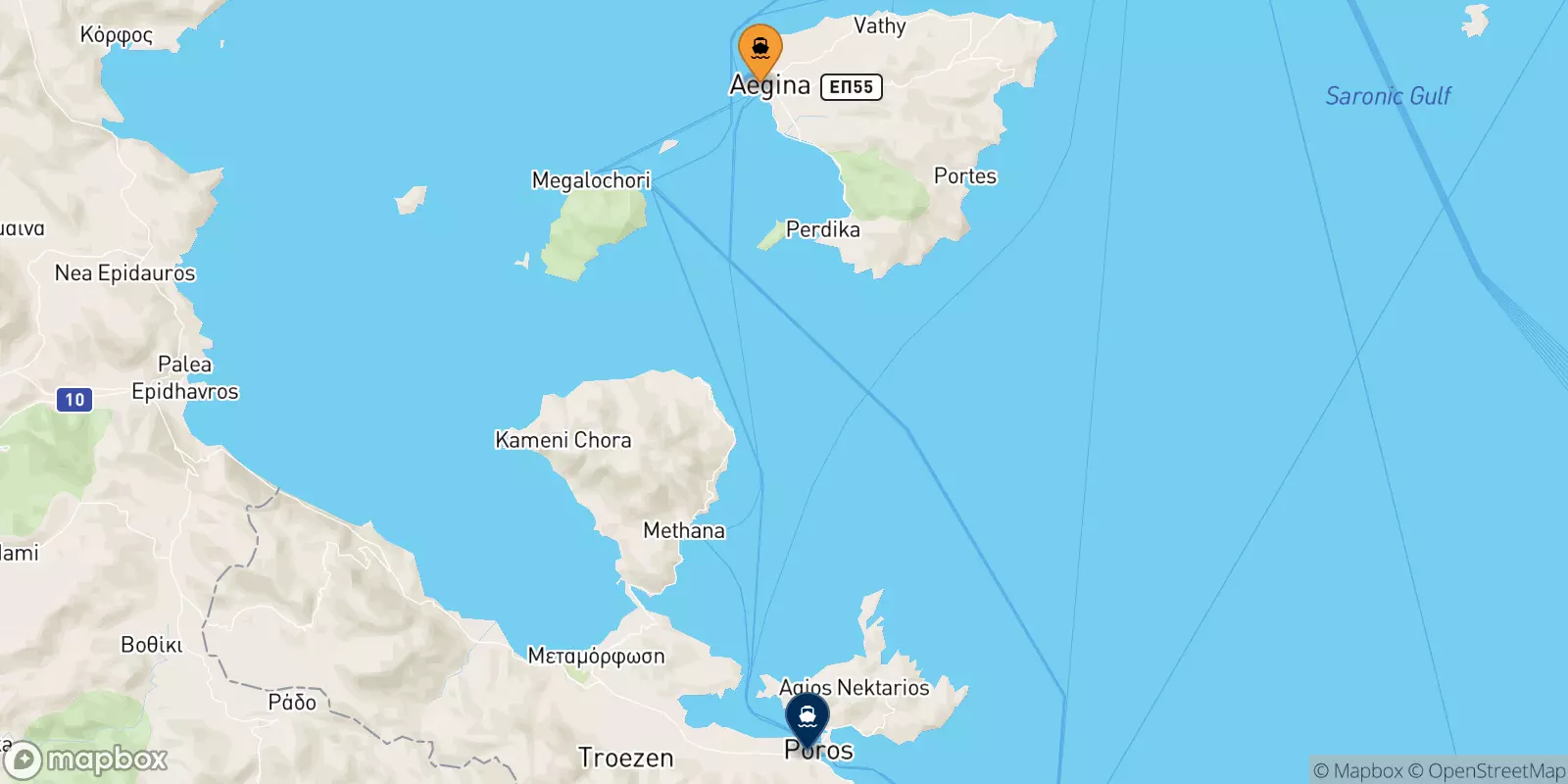 Ferries from Aegina to Hydra