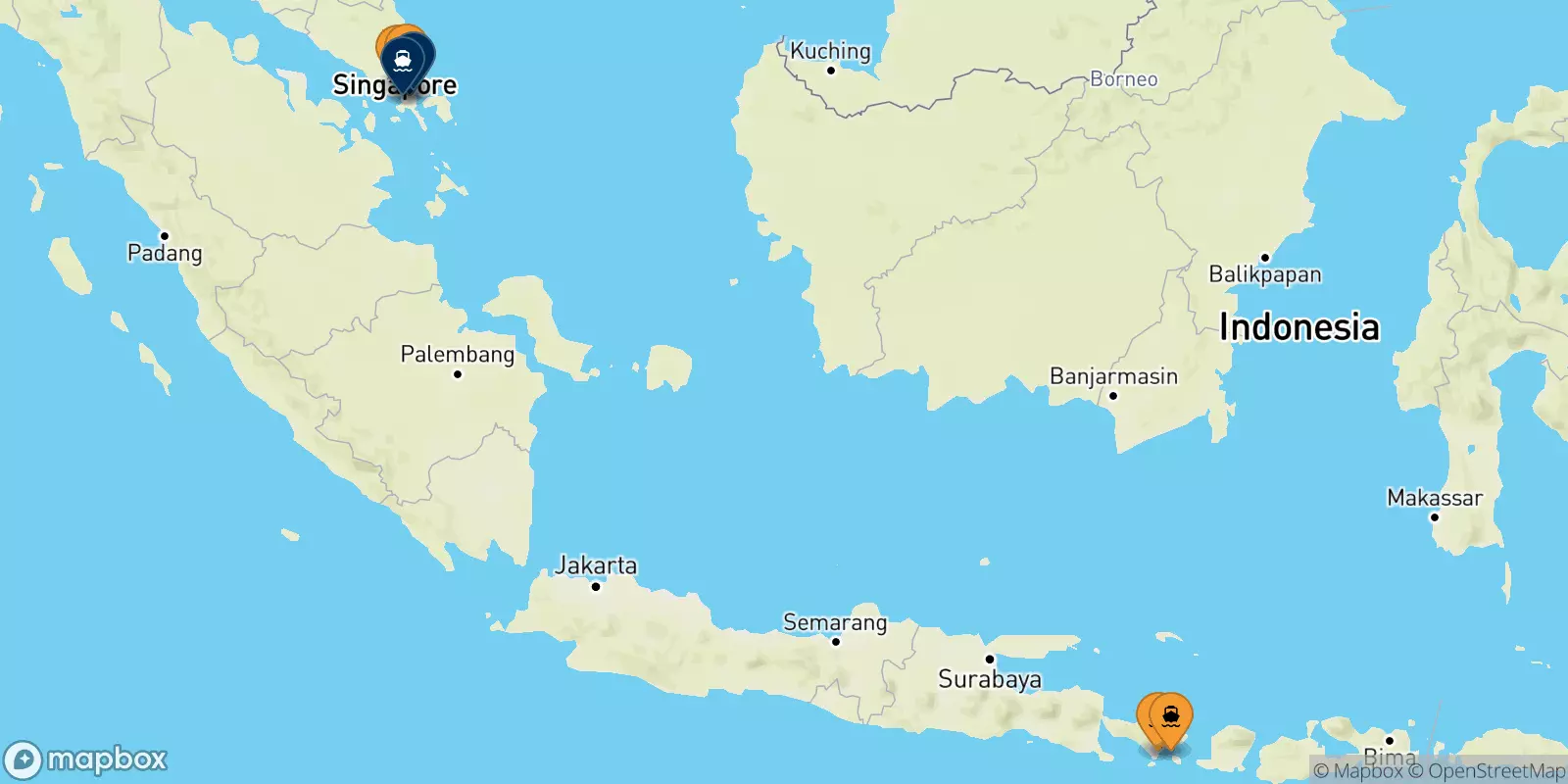 Ferries to Indonesia