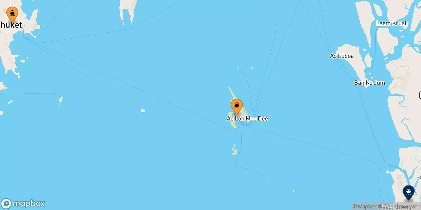 Ferries to Koh Lanta Ban (Saladan Pier)