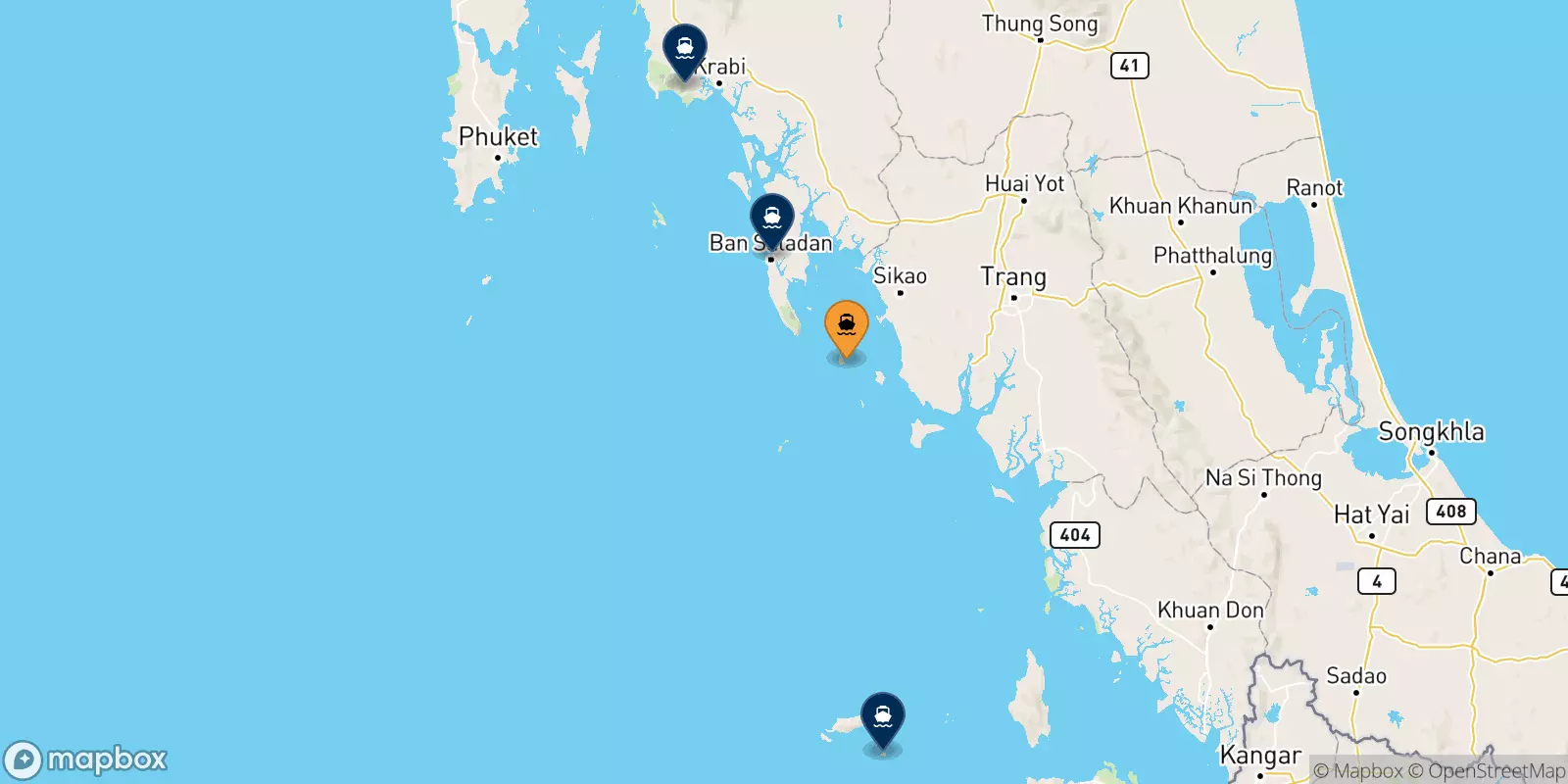 Ferries from Koh Ngai