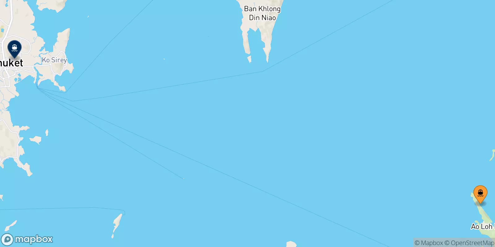 Ferries from Koh Phi Phi (Laemtong Beach)