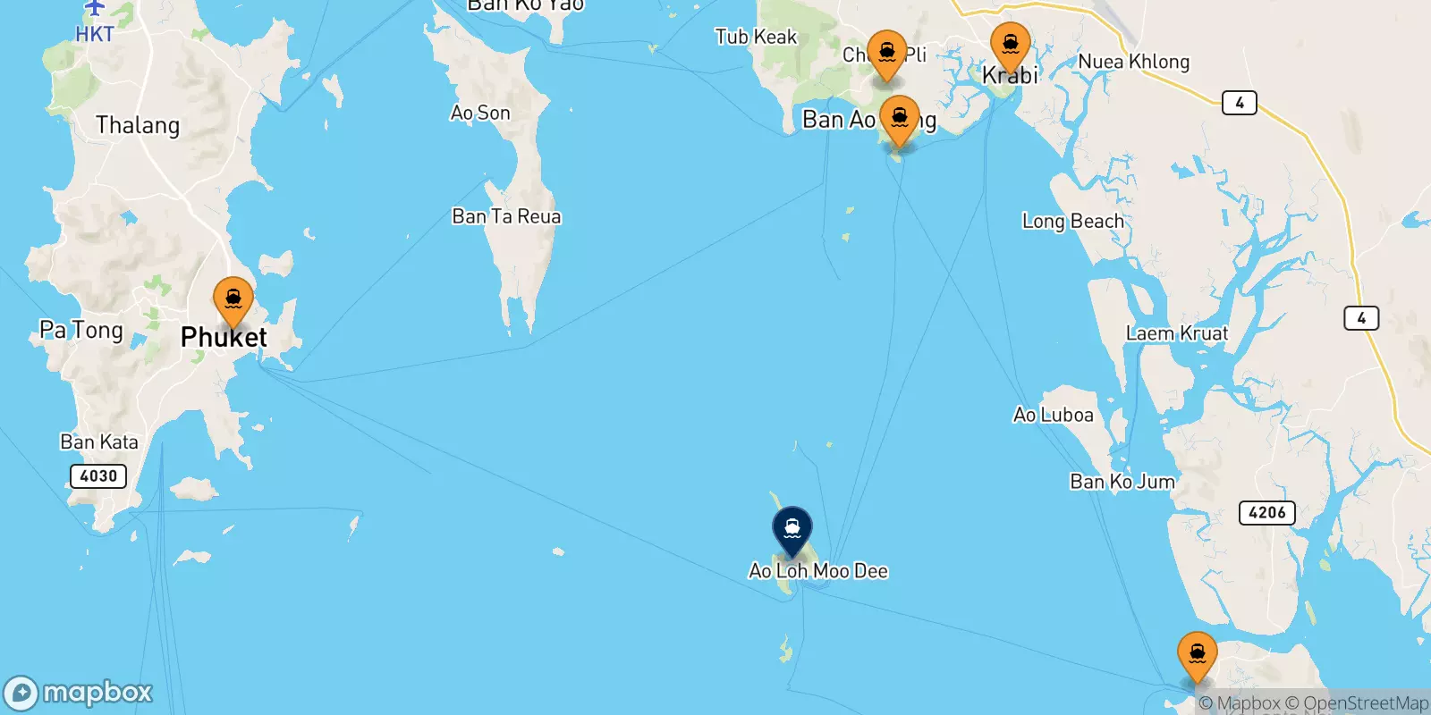 Ferries to Koh Phi Phi (Tonsai Pier)