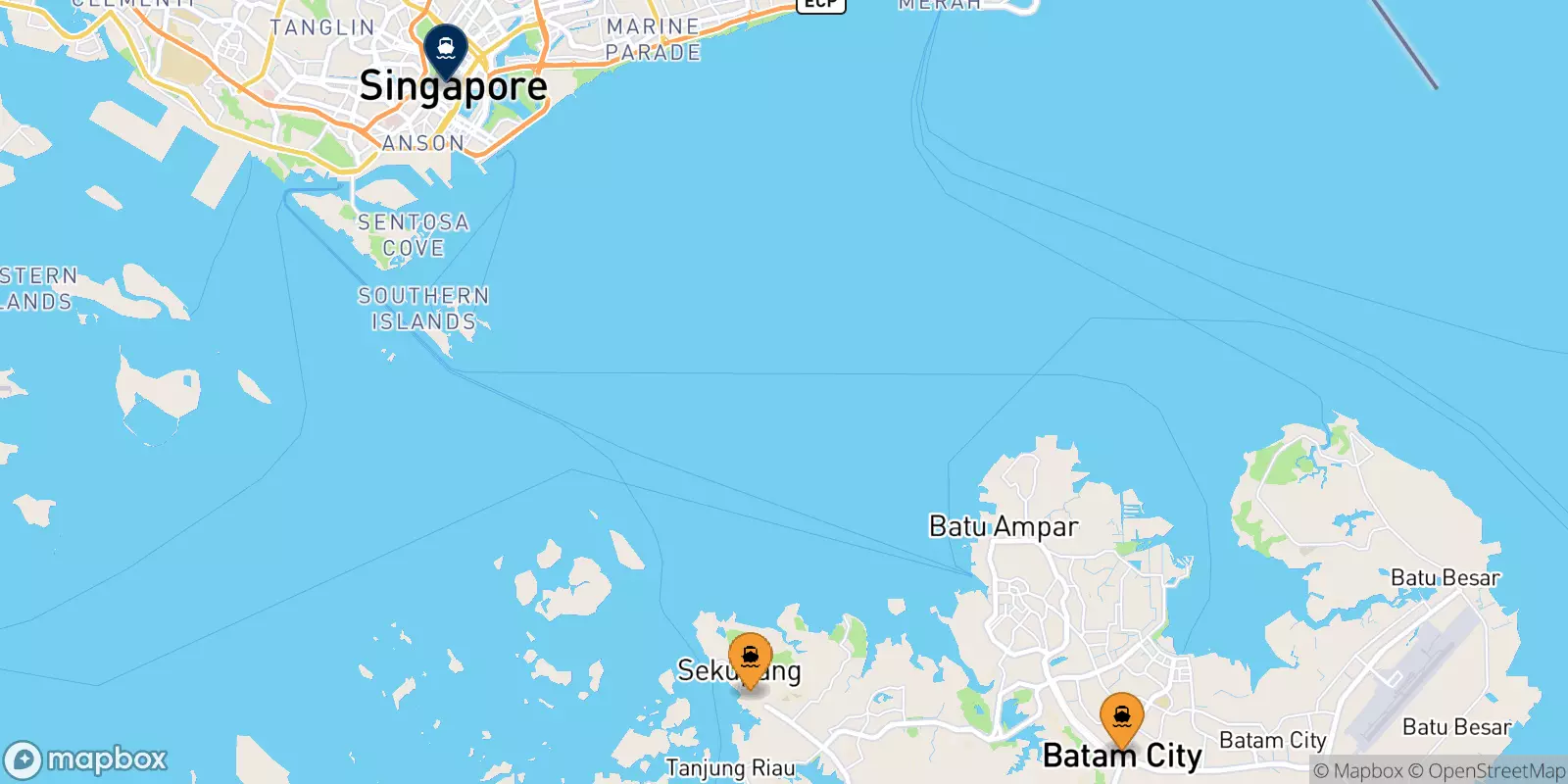 Ferries from Batam to Harbourfront Centre