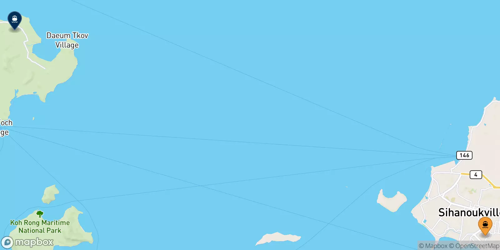 Ferries from Cambodia to Koh Rong