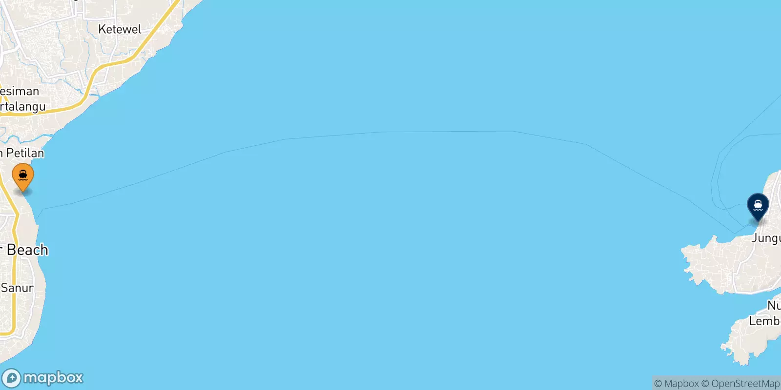 Ferries from Indonesia to Nusa Lembongan (Jungut Batu Beach)