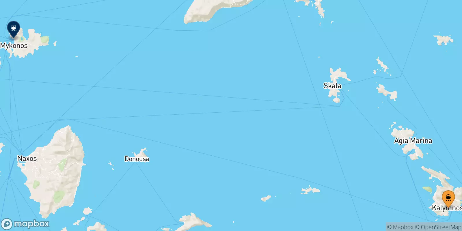 Ferries from Kalymnos to Mykonos
