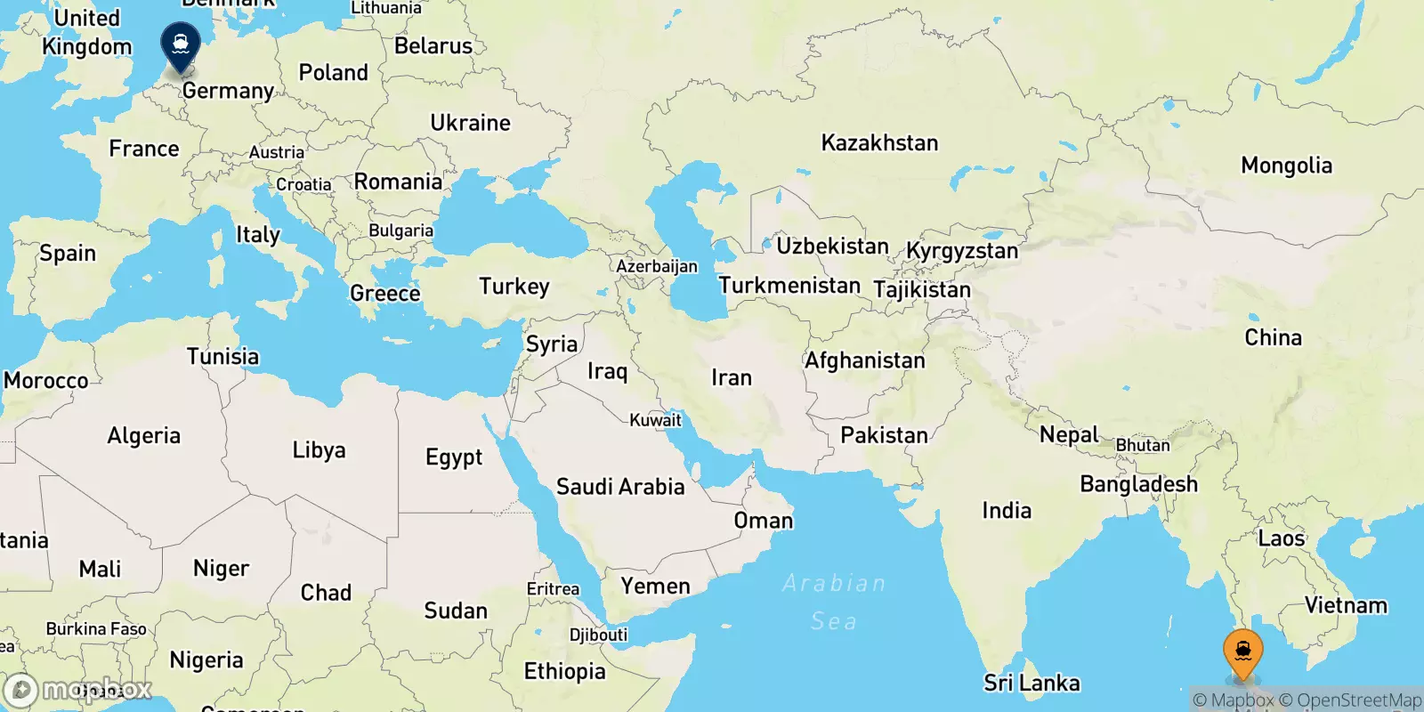 Ferries from Koh Kradan Beach to Koh Mook