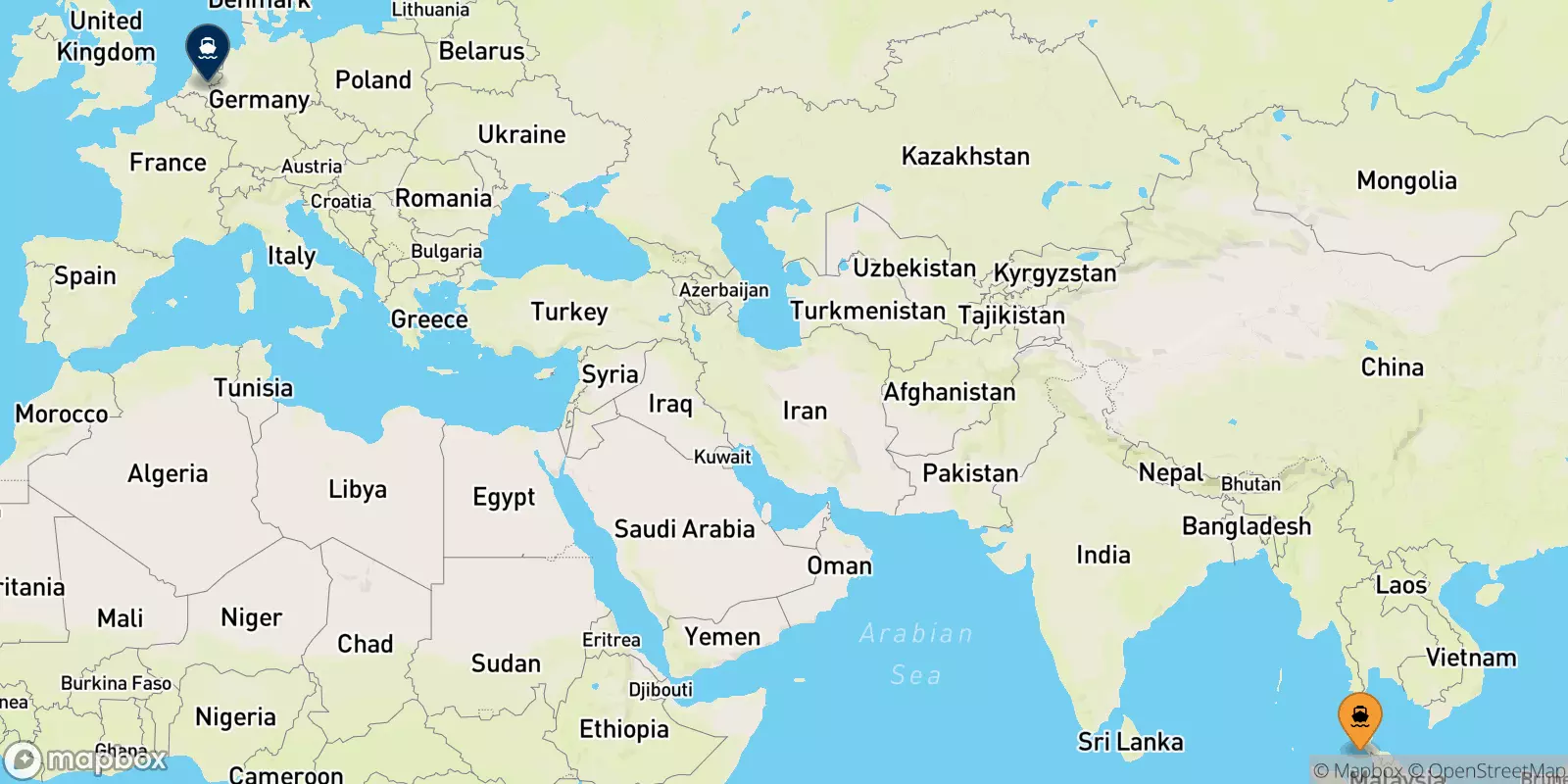 Ferries from Koh Lipe (Bundhaya Pier) to Koh Mook