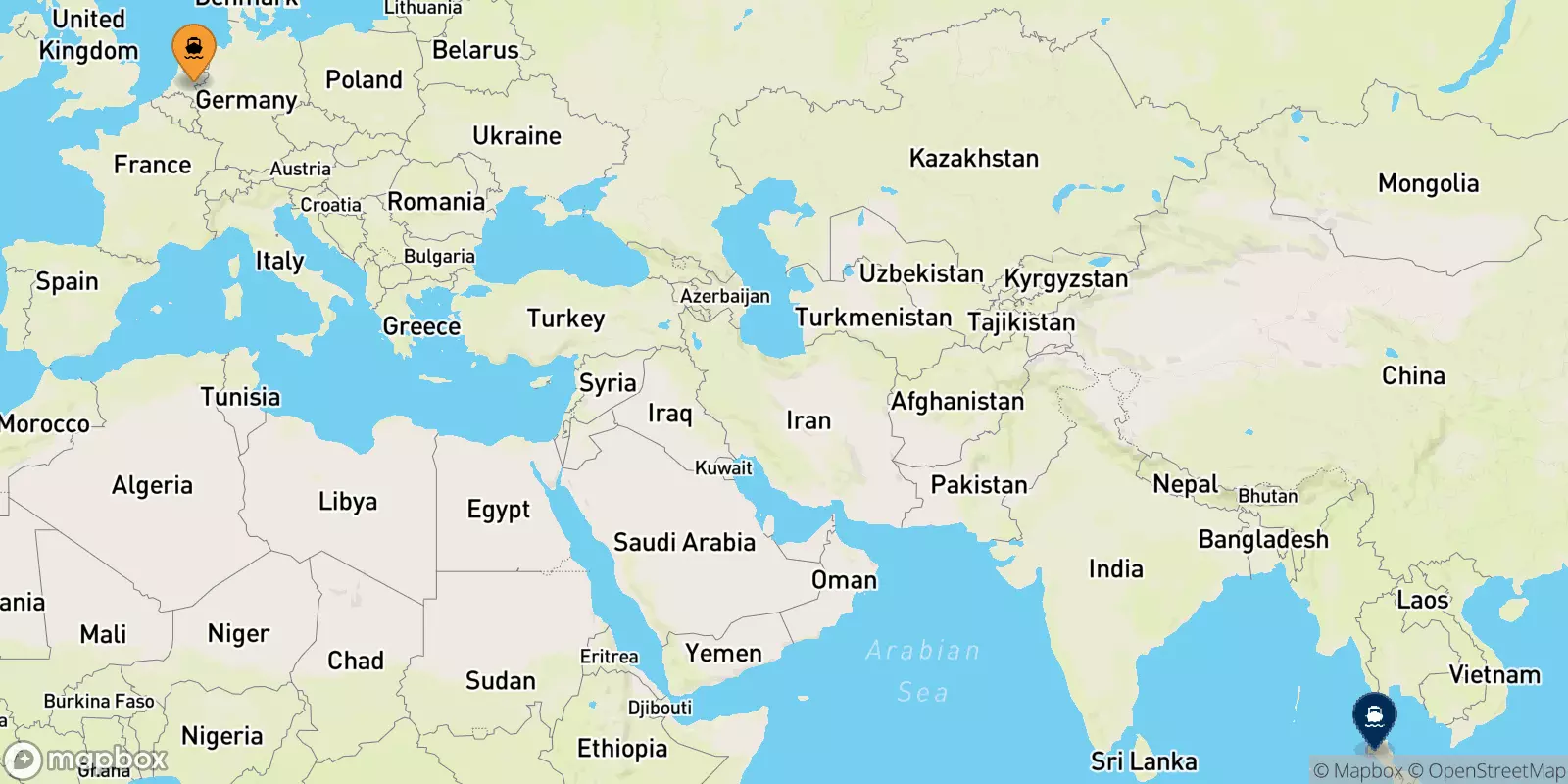 Ferries from Koh Mook to Ao Nang (Nopparat Thara Pier)