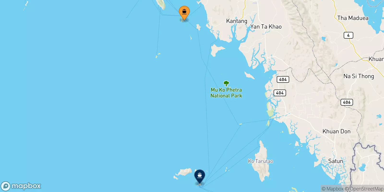 Ferries from Koh Ngai to Koh Lipe (Bundhaya Pier)