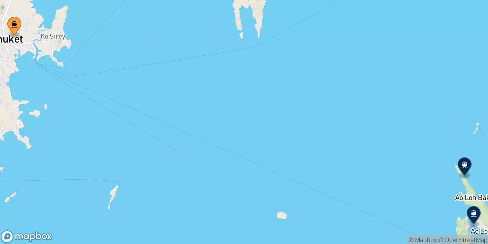 Ferries from Phuket (Rassada Pier) to the Phi Phi Islands