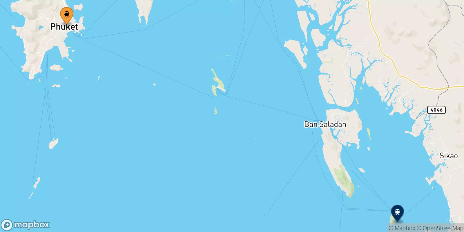 Ferries from Phuket (Rassada Pier) to Koh Ngai