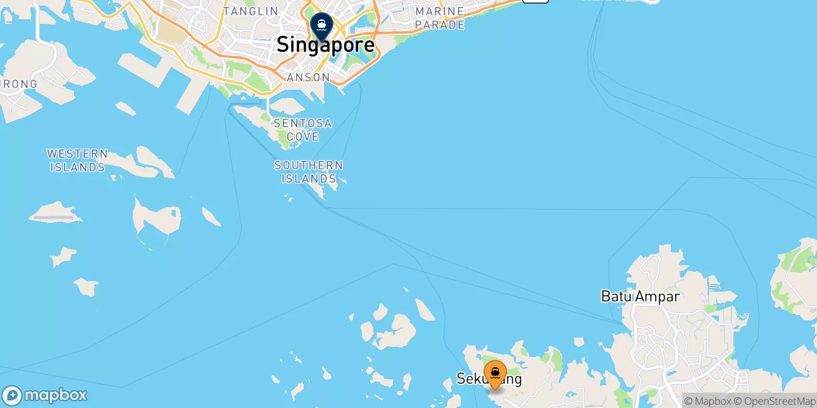 Ferries from Sekupang to Singapore