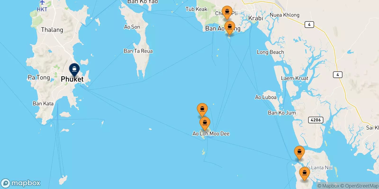 Ferries from Thailand to Phuket (Rassada Pier)