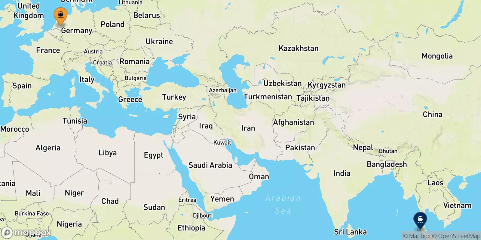 Ferries from Koh Mook to the Phi Phi Islands