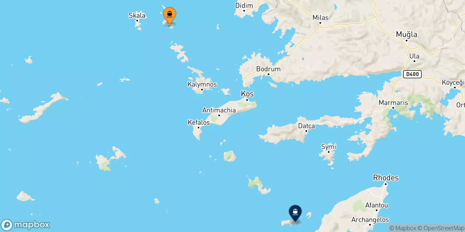 Ferries from Lipsi to Chalki