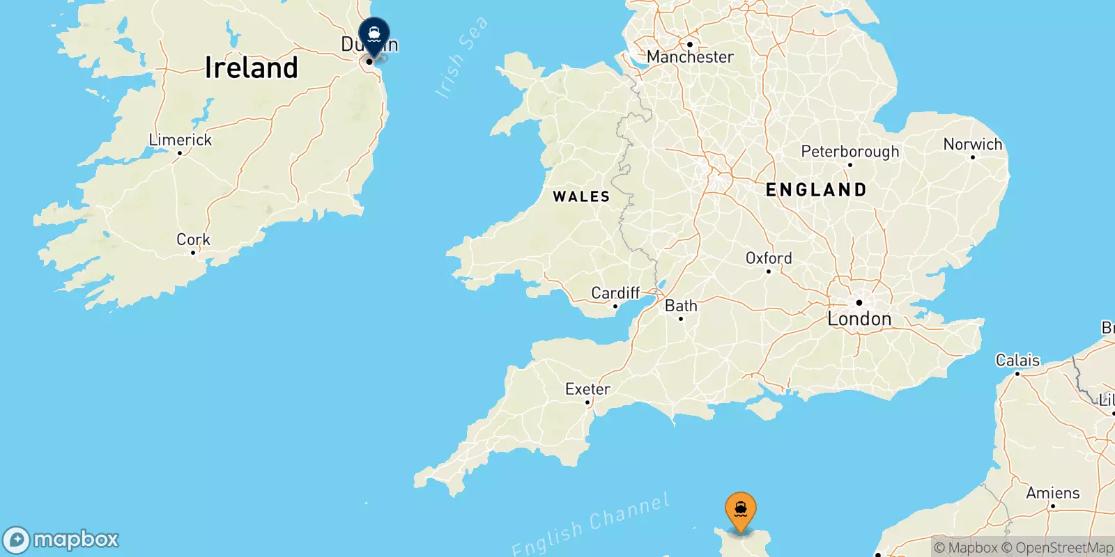 Ferries from Cherbourg to Dublin