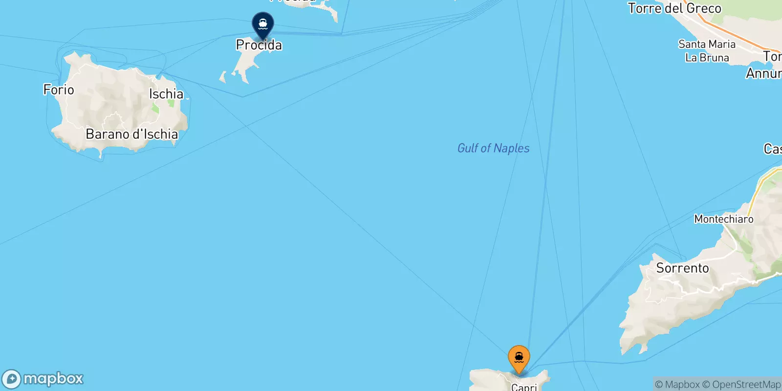 Ferries from Capri to Procida