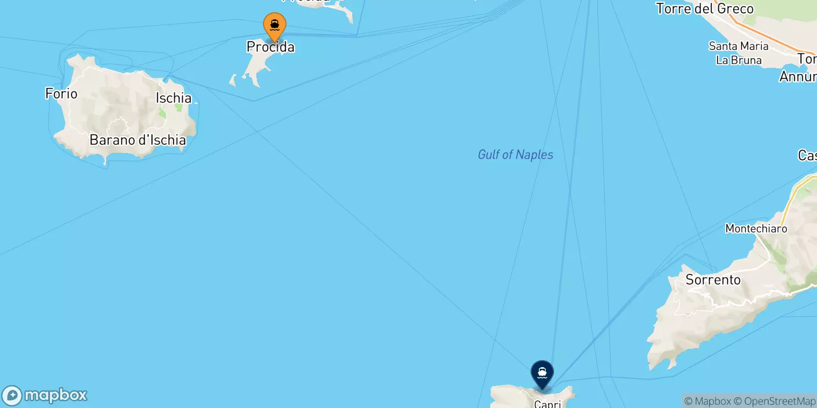 Ferries from Procida to Capri