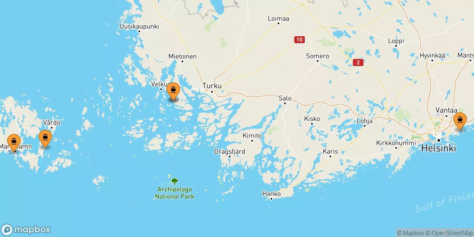 Ferries from Finland to Finland